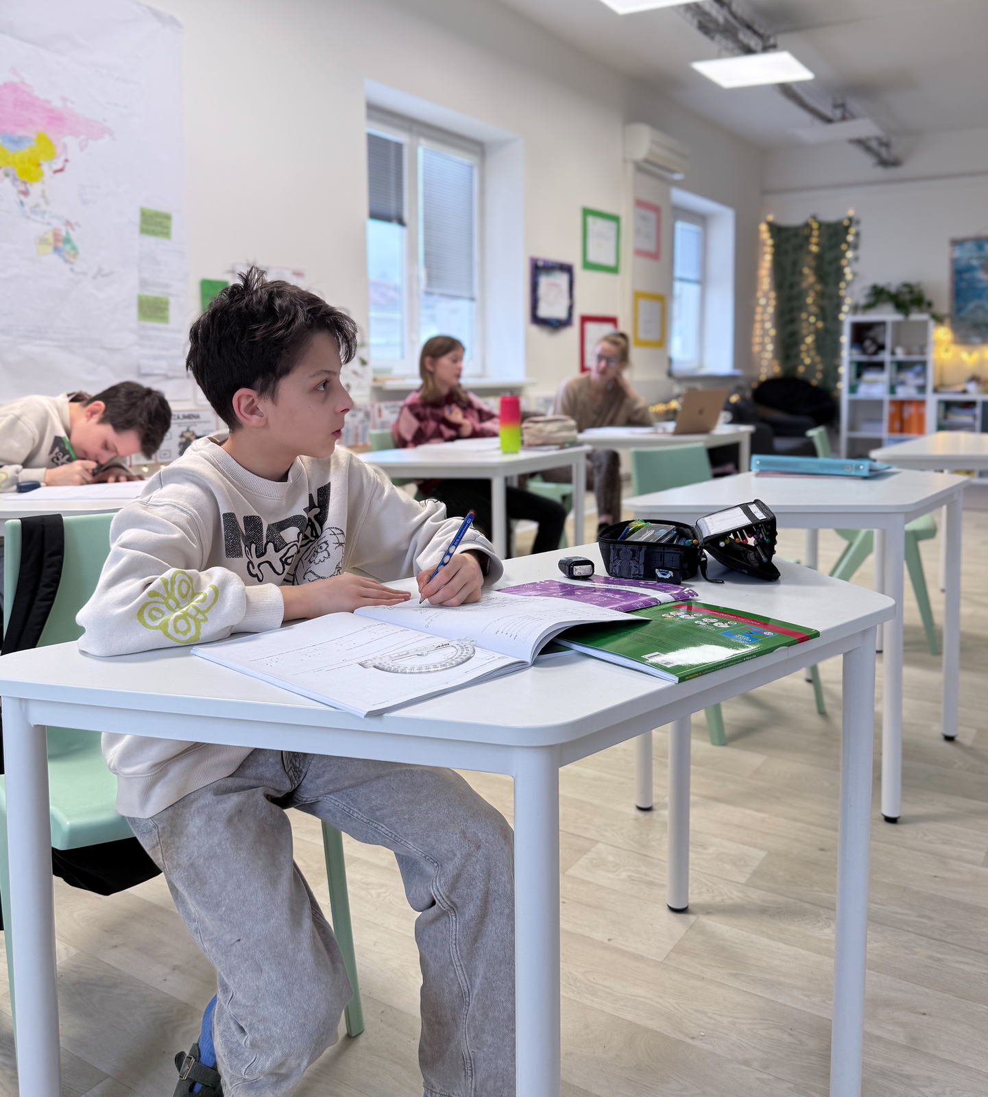 Děti při projektové výuce ve FLOW